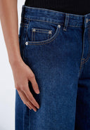 DR. DENIM Dace Women's Cropped Wide Leg Jeans Haze Dark Shade