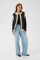 KAFFE Kapernille Women's Sleeveless Vest with Sherpa Lining