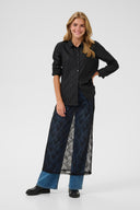 KAFFE Kavivian Sheer Lace Midi Skirt