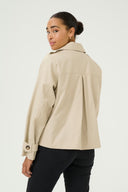 KAFFE Kapatricia Feather Gray Καπαρντίνα