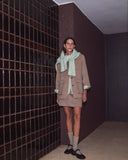 YERSE Brown Wool Blend Short Coat