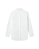 GRACE & MILA Sira Oversized Cotton Shirt Ivoire