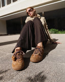 NOA HARMON Ten Σουέτ Καφέ Sneakers