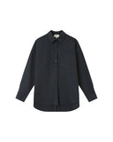 GRACE & MILA Sira Oversized Βαμβακερό Πουκάμισο Carbone
