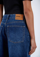 DR. DENIM Dace Women's Cropped Wide Leg Jeans Haze Dark Shade