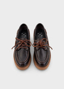 KMB Sailor Δερμάτινα Loafers Καφέ