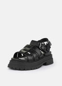 BUFFALO Lennox Fisher Vegan Nappa Black Σανδάλια