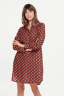 ONE SEASON Middy Gilli Monogram Coral Dress