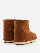 MOON BOOT No Lace Tan Suede Καφέ Χαμηλές Μπότες