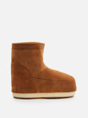 MOON BOOT No Lace Tan Suede Καφέ Χαμηλές Μπότες