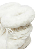 MOON BOOT LTrack Tube Faux-Fur Boots White