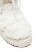 MOON BOOT LTrack Tube Faux-Fur Boots White