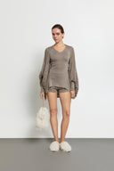 KOURBELA ''Twist And Shine'' Lurex Bolero Ζακέτα