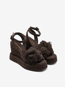 PALOMA BARCELO Rita Suede Chocolate Πλατφόρμες