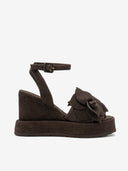 PALOMA BARCELO Rita Suede Chocolate Πλατφόρμες
