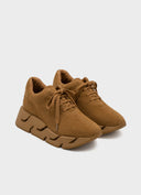 PALOMA BARCELÓ Pia Suede Cuoio Sneakers