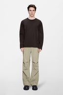 RAINS Classic Long Sleeve Καφέ T-shirt