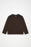 RAINS Classic Long Sleeve Καφέ T-shirt