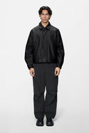 RAINS Heavy Woven Overshirt Black Jacket