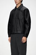 RAINS Heavy Woven Overshirt Black Jacket