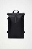 RAINS Rolltop Rucksack Large W3 Μαύρο Σακίδιο