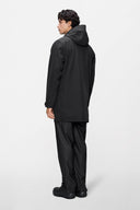 RAINS Suva Softshell Long Black Jacket