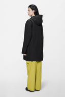 RAINS Suva Softshell Long Black Jacket