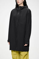 RAINS Suva Softshell Long Black Jacket