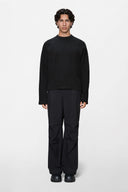 RAINS Waffle Long Sleeve Black Μπλούζα