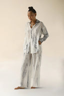 FARA BOUTIQUE Ash Tie Dye Μεταξωτό Πουκάμισο