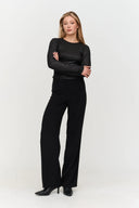 24COLOURS Glitter Blouse Black