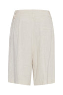 ICHI Ihrubana Beige Bermuda Shorts