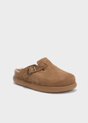 SCHOLL Fae Chunky Fur Taupe Mules