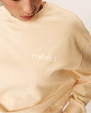 GRACE & MILA Positive Lightweight Sweatshirt Beige