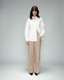 GRACE & MILA Octave Champagne Sequin Pants